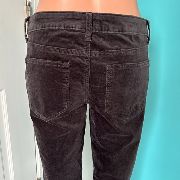 Sonoma dark charcoal velour skinny pants (size 6) - Picture 6 of 11